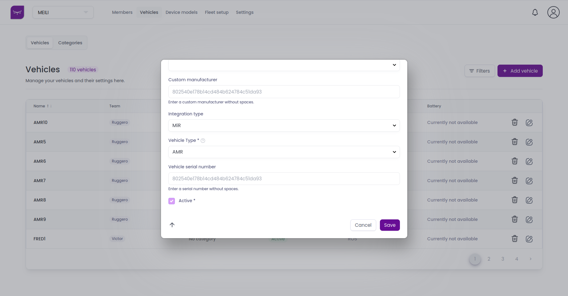 select integration type